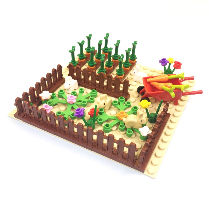 Moc Bộ Đồ Chơi Lắp Ráp Hình Cà Rốt Thỏ Nông Trại Sáng Tạo