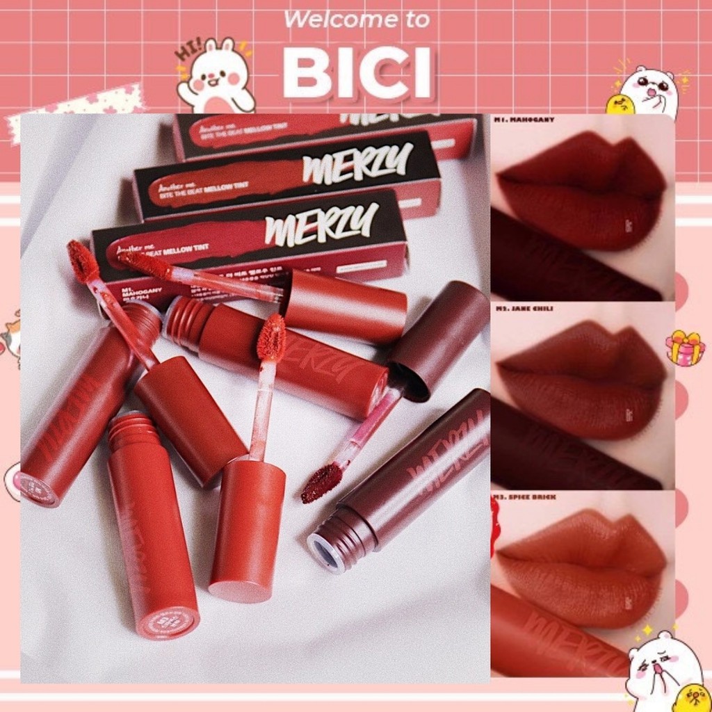 [Hot Trend] Son Kem Lì Merzy Bite The Beat Mellow Tint | Thế Giới Skin Care