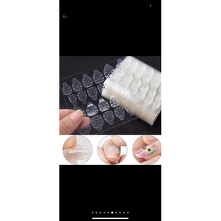 Bộ 24 sticker dán móng giả silicon