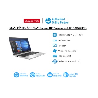 {MÃ GIẢM GIÁ ELHP10 GIẢM 10%} Laptop HP Probook 440 G8 ( 51X01PA)/ 4GB/ 512G SSD/ 14″HD/ Windows 10/ Silver