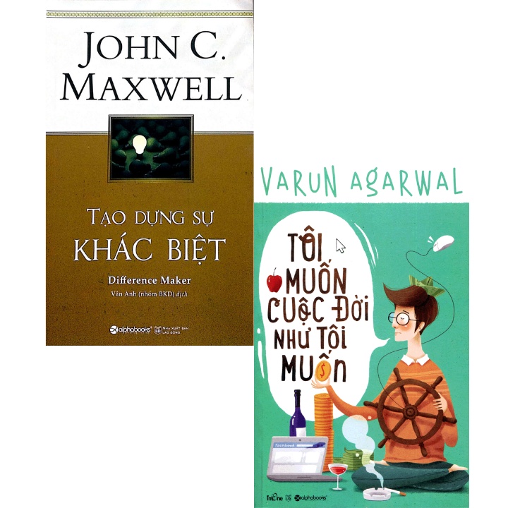 Sách - Combo Tạo Dựng Sự Khác Biệt + Tôi Muốn Cuộc Đời Như Tôi Muốn (Bộ 2 Cuốn)