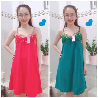 Đầm ngủ thun lạnh mặc mát
