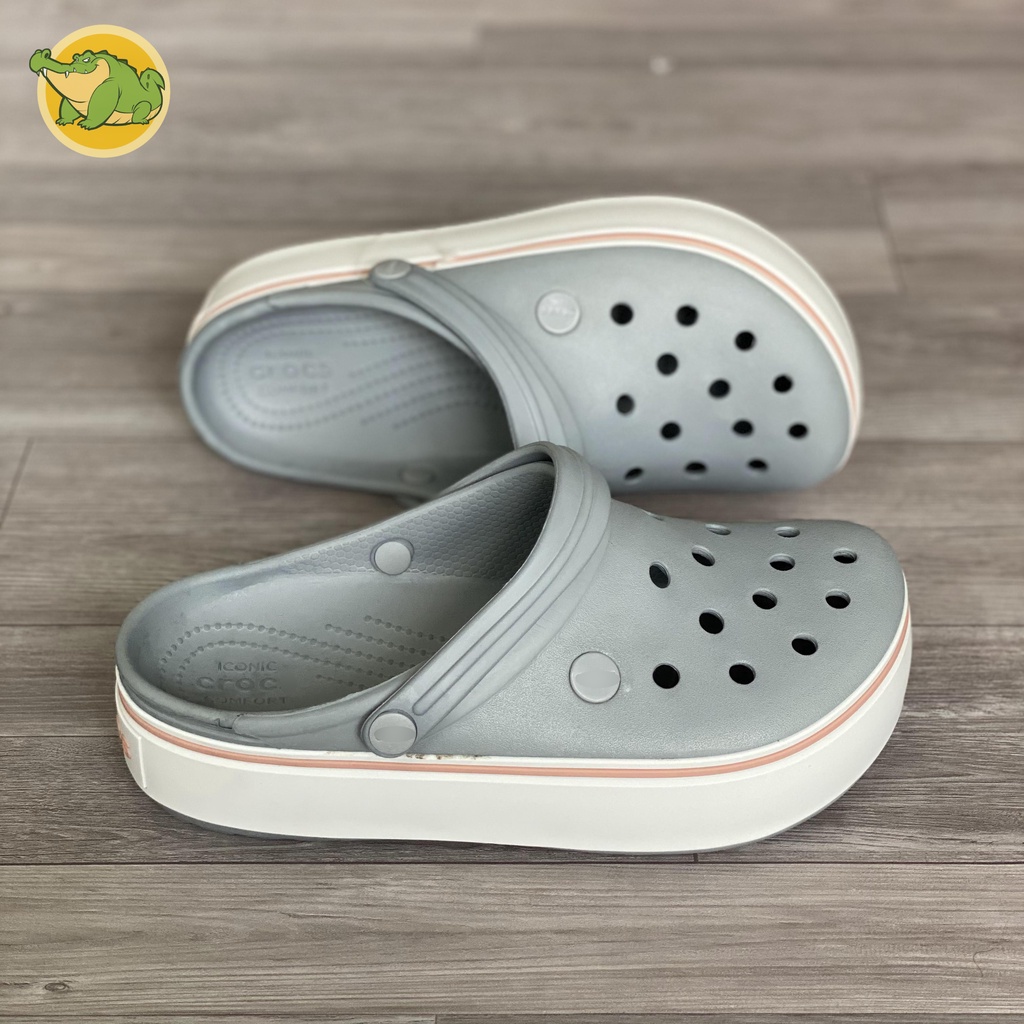 Dép CROCS PLATFORM Nữ Tăng Chiều Cao 3-4cm Êm Nhẹ, Mềm và Không Mùi