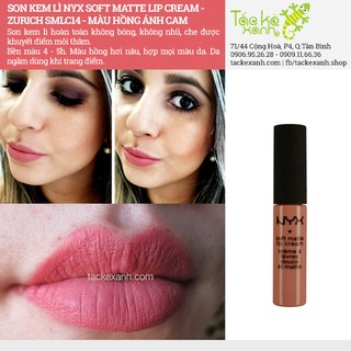 Son Kem NYX Soft Matte - Zurich SMLC14