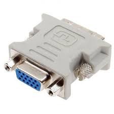 Đầu chuyển DVI ra VGA. Có 2 loại 24 + 1 hoặc 24+5. Vi Tính Quốc Duy