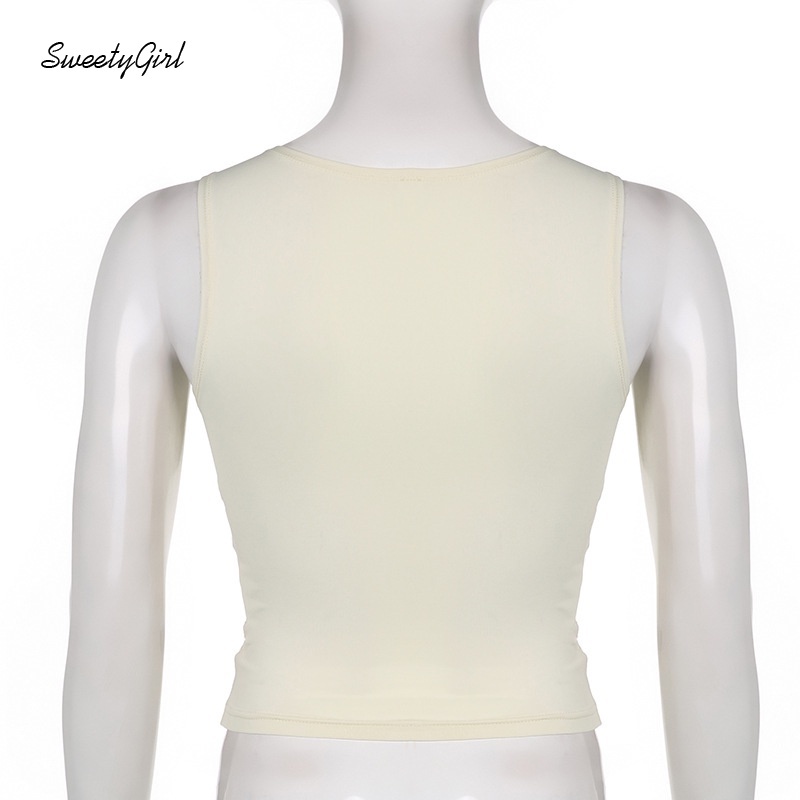 Áo Tank Top Cổ Chữ V Phối Ren Màu Sắc Đơn Giản Thời Trang Dành Cho Nữ