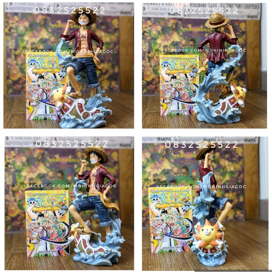 (SẵnVN) Mô hình Luffy , Ace resin tư thế đứng cao cấp