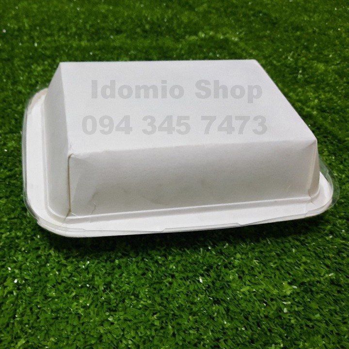 Khay Giấy  650ml Có Nắp - 10 Cái