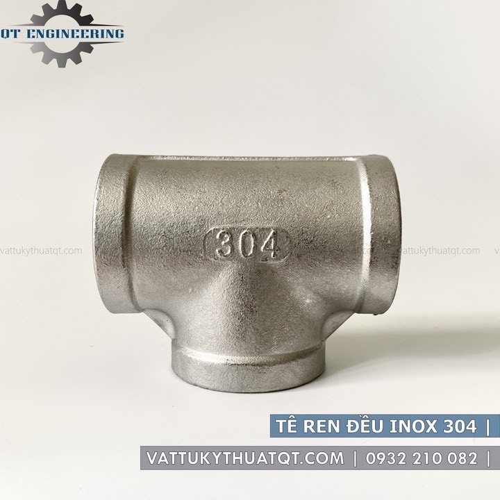 Tê Ren Đều Inox 304 | DN65,DN80,DN100 [VATTUKYTHUATQT.COM]