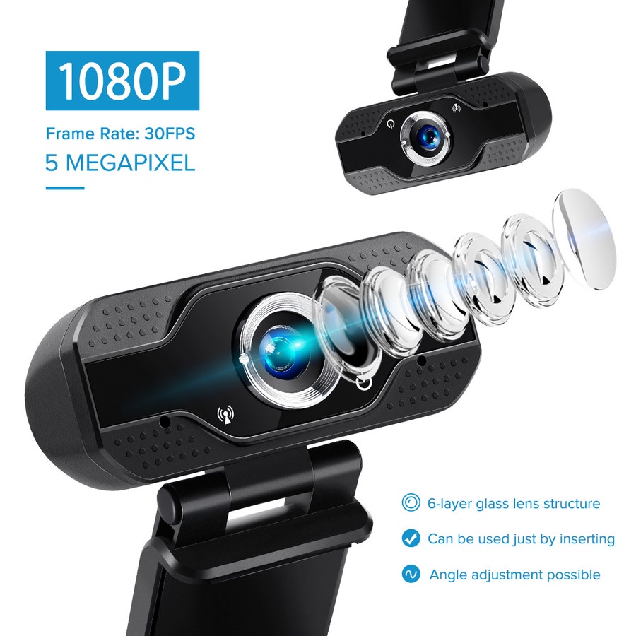 Camera Webcam HD 1080P tích hợp micro cho máy tính WV8 | BigBuy360 - bigbuy360.vn