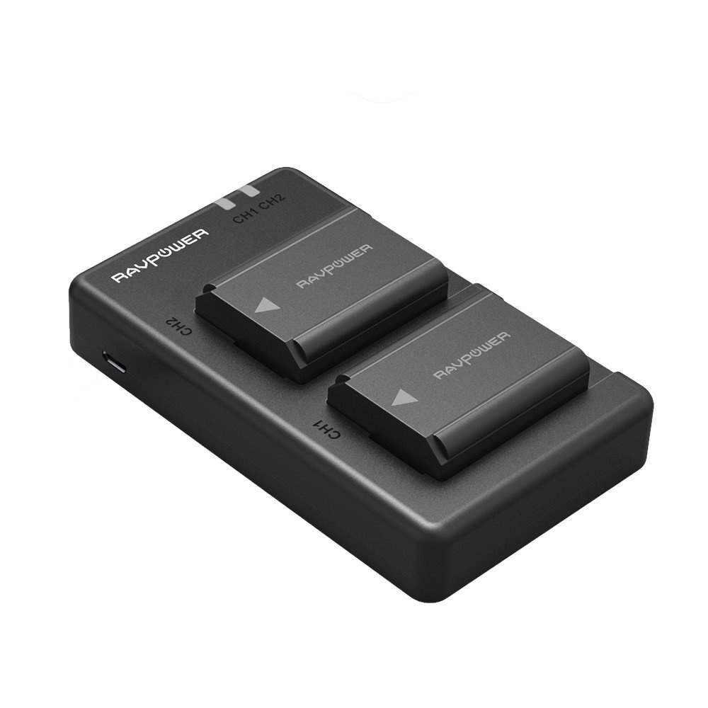 Bộ 2 pin 1 sạc đôi máy ảnh Sony NP FW50 1100 mAh Ravpower