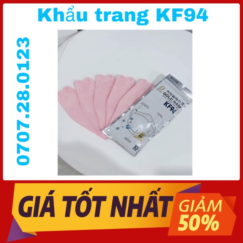 Khẩu trang KF94 GOLD MASK , Khẩu trang 4D cao cấp