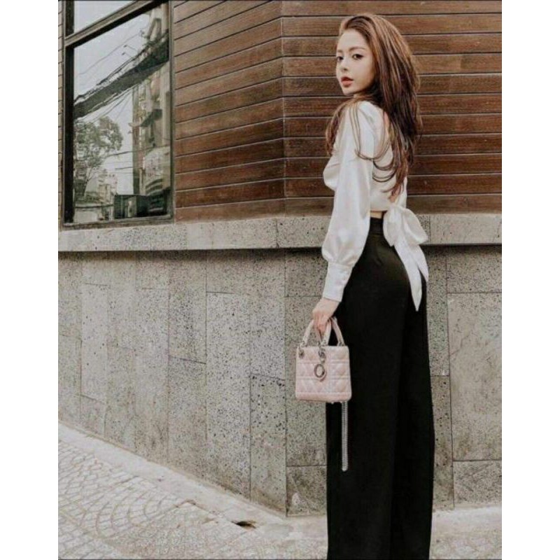 Áo lụa cột nơ sau | BigBuy360 - bigbuy360.vn