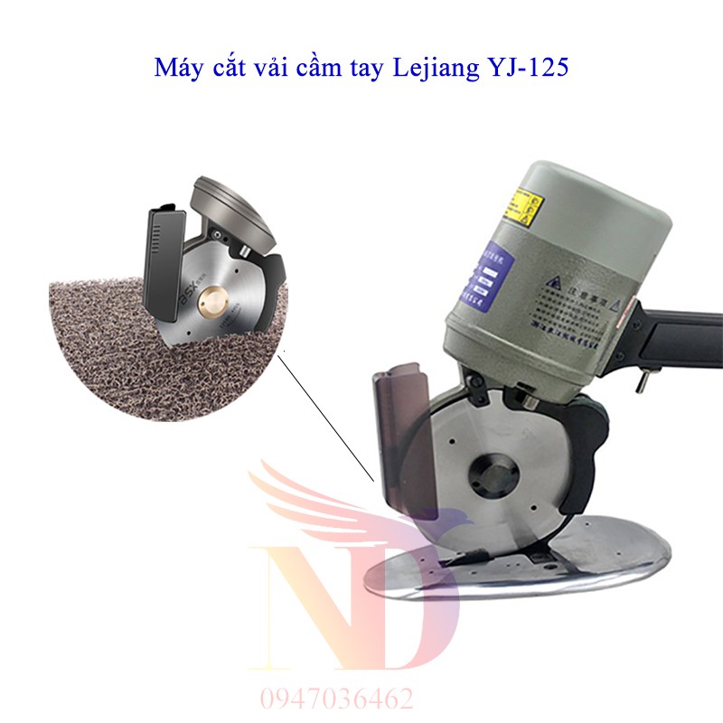 Máy cắt vải cầm tay đĩa dao 125mm hiệu LEJIANG &gt; YJ-125 cắt tất cả các loại vải