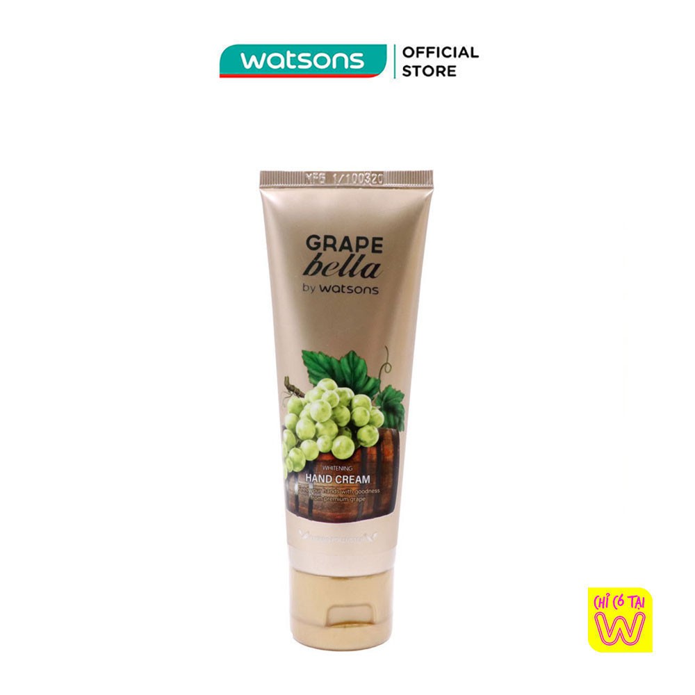 Kem Dưỡng Da Tay Grape Bella By Watsons Whitening Hand Cream Giúp Sáng Da 60ml