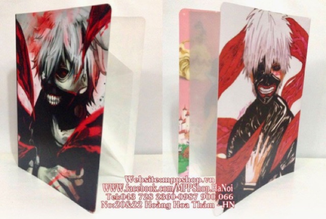 Kẹp đựng bài kiểm ,tra ảnh tokyogoul kenniki 40 lá đựng 60 ảnh bài