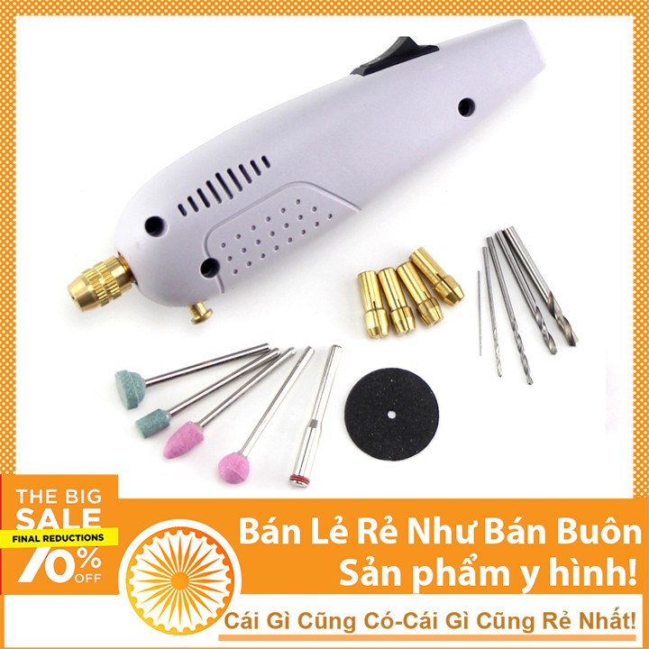 Bộ máy khoan mài cắt cầm tay mini 12VDC 12000rpm