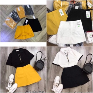 Chân váy chữ a 2 túi hot tren