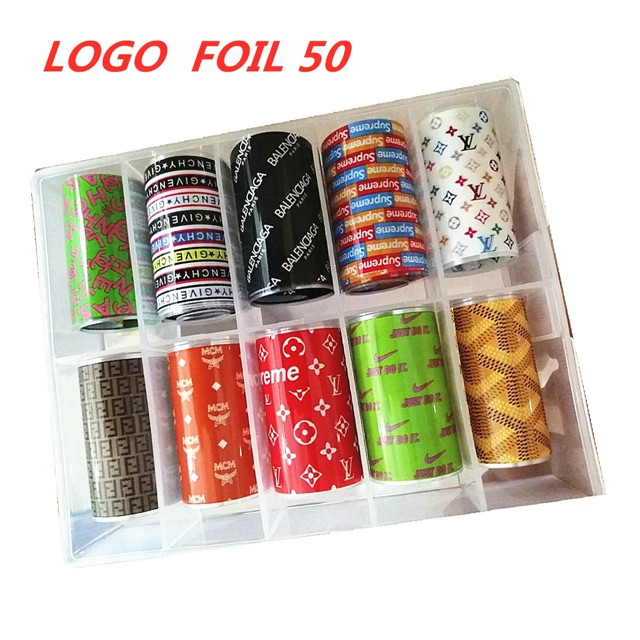 Foil làm nail dán móng tay chữ thương hiệu