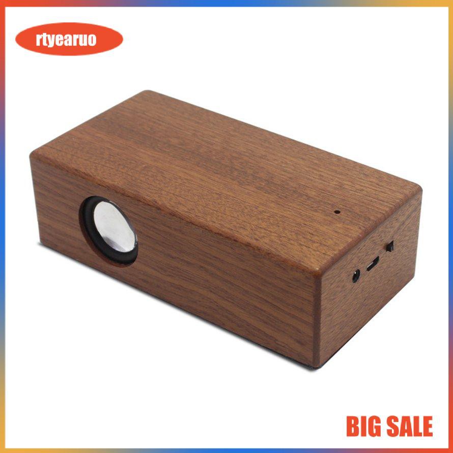 Portable Wooden Small Speaker Creative Small Gift Audio Retro Computer Speaker