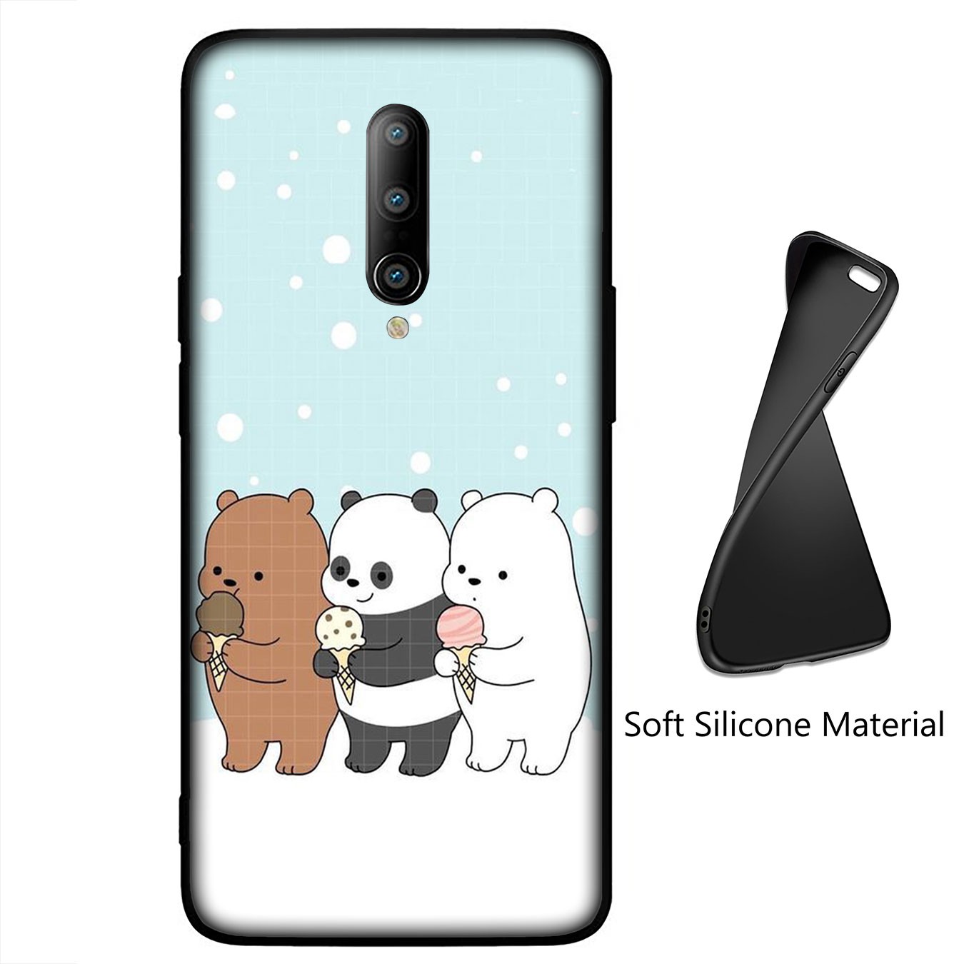 Samsung Galaxy S21 Ultra S8 Plus F62 M62 A2 A32 A52 A72 S21+ S8+ S21Plus Casing Soft Silicone H13 Anime We Bare Bears Phone Case