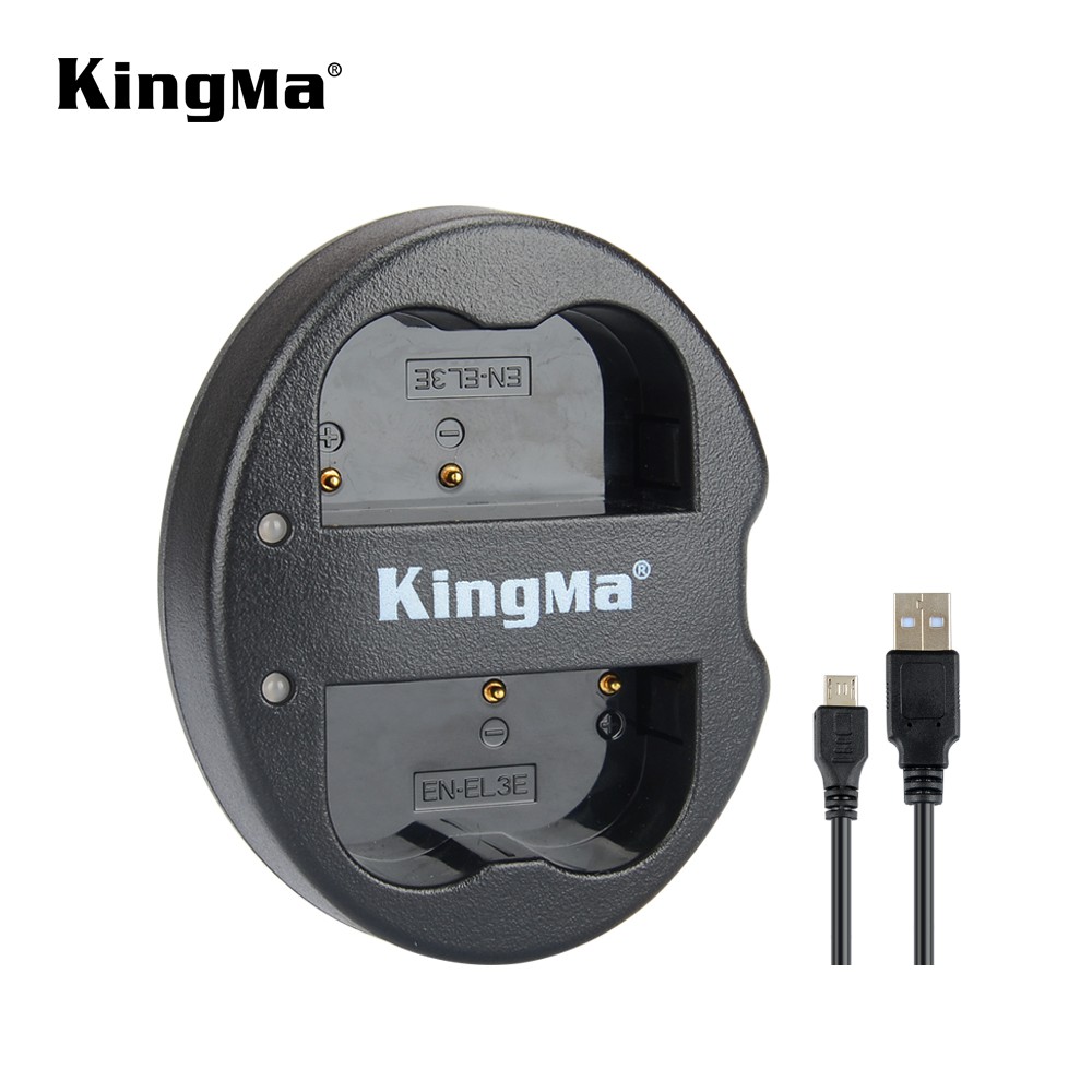 Bộ 1 pin 1 sạc Kingma cho Nikon EN-EL3E + Hộp đựng Pin, Thẻ nhớ