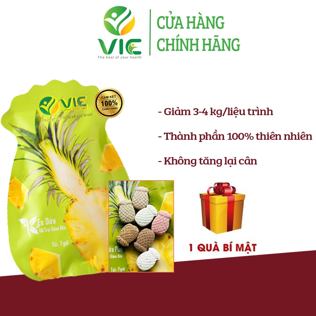 Kẹo Dứa Giảm Cân Chính Hãng VIC Kẹo Giảm Cân Giảm Mỡ Bụng Nhanh An Toàn không phải thuốc giảm cân