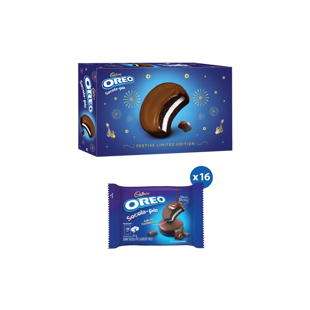 Combo 2 Hộp Bánh Quy OREO Phủ Socola 2x150g