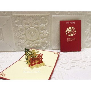 Santa 3 - Noel - Thiệp 3D
