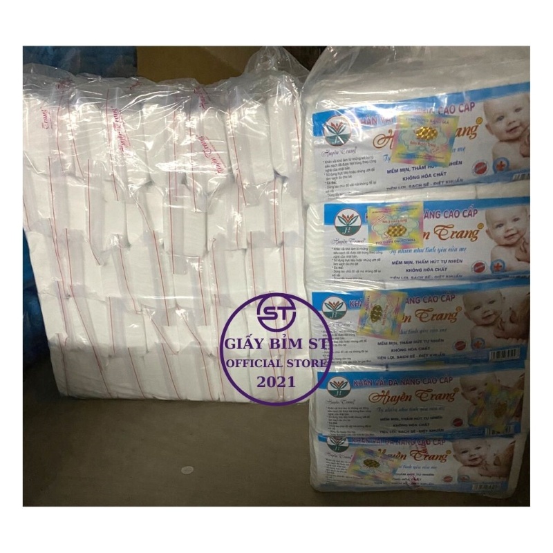 Khăn vải khô đa năng Baby cao cấp Huyền Trang 350g gói 300 tờ