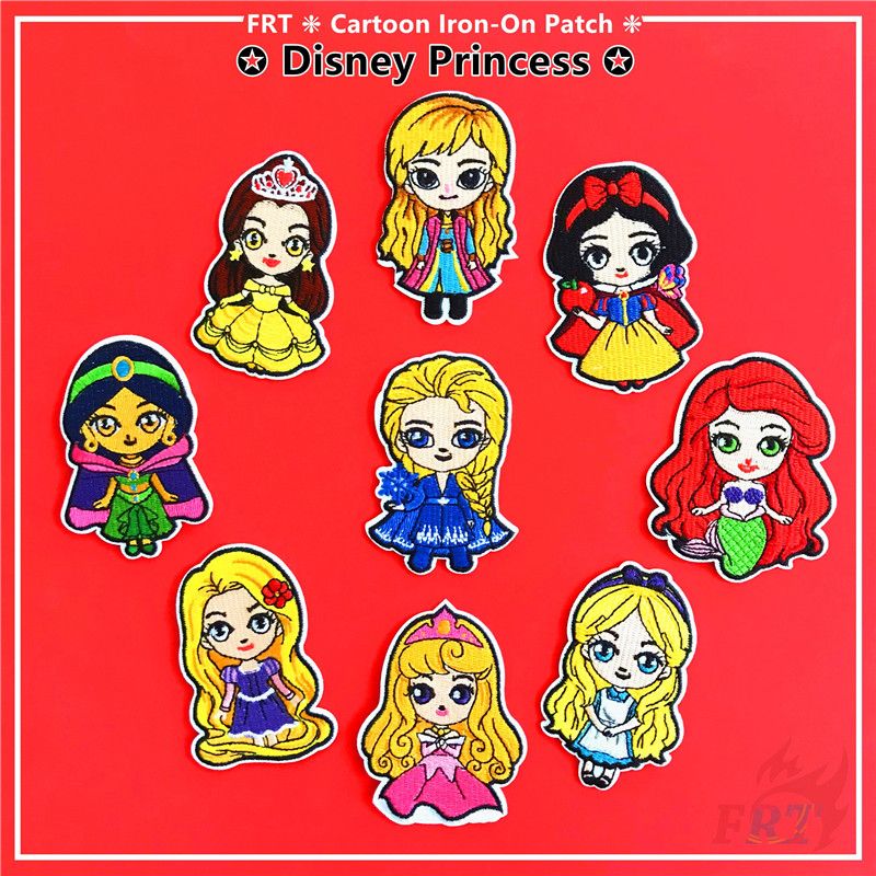Miếng sticker thêu trang trí quần áo họa tiết công chúa Disney đáng yêu