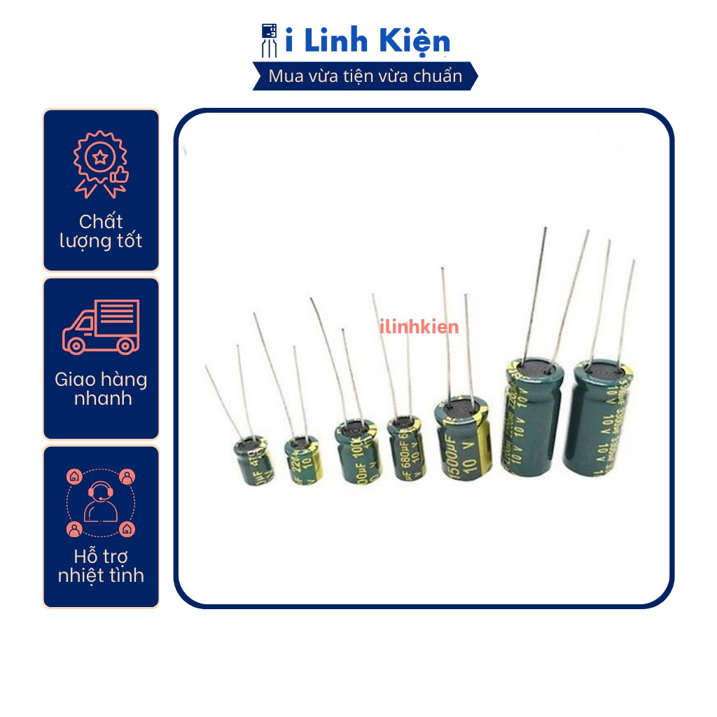 Tụ hóa 16V 220uF-10000uF tần số cao