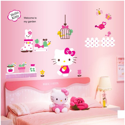 Decal dán tường Mèo Kitty 3