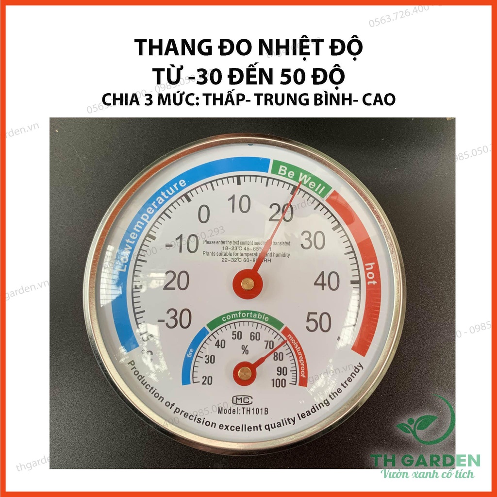 Nhiệt ẩm kế TH Garden - Thiết bị chuyên dụng đo nhiệt độ và đo độ ẩm