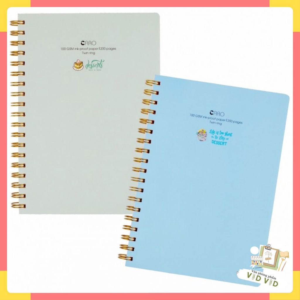 Sổ lò xo Bìa nhựa 200tr B5 Caro làm Bullet journal #klong 576 sản phẩm mới.