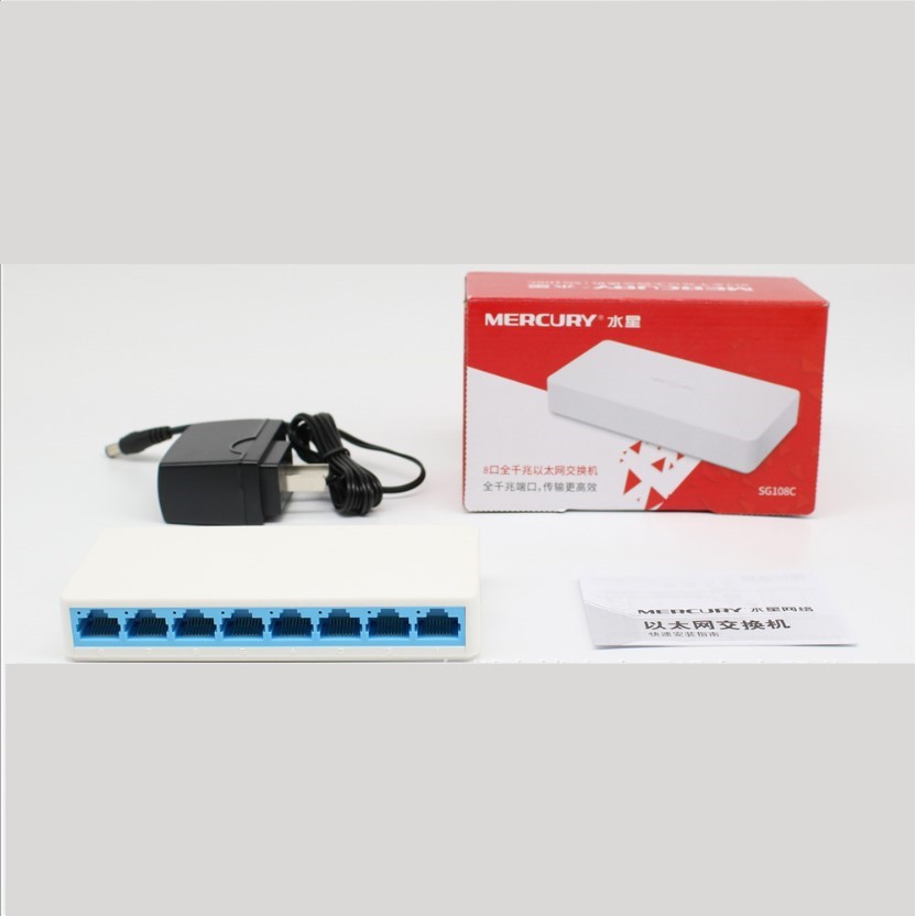 Bộ Chia Mạng Switch Mercury 5 8 cổng port Gigabit S105C  S108C  SG105C  SG108C - Go Ku