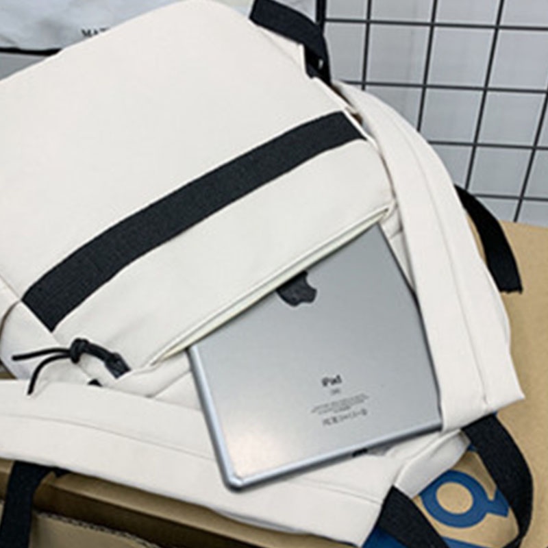 Ba Lô Đeo Vai Cỡ Lớn Màu Sắc Tương Phản Phong Cách Hàn Quốc Thời Trang Cho Nam