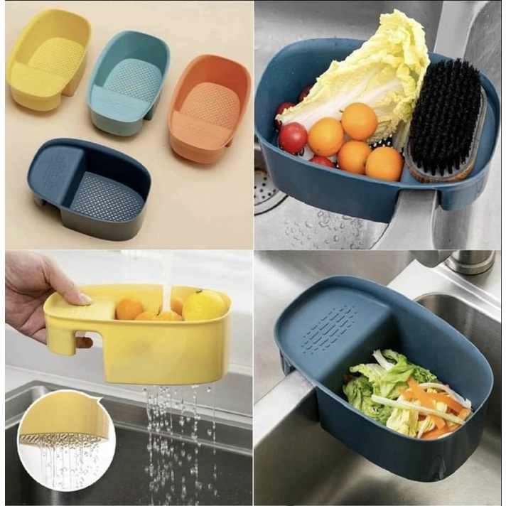 Khay bầu dục lọc rác bồn rửa bát đa năng