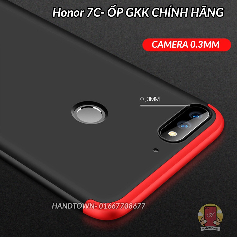 Ốp Huawei honor 7c _ Ốp lưng nhựa full cạnh chính hãng GKK 3 mảnh đặc biệt bảo vệ luôn mặt trước
