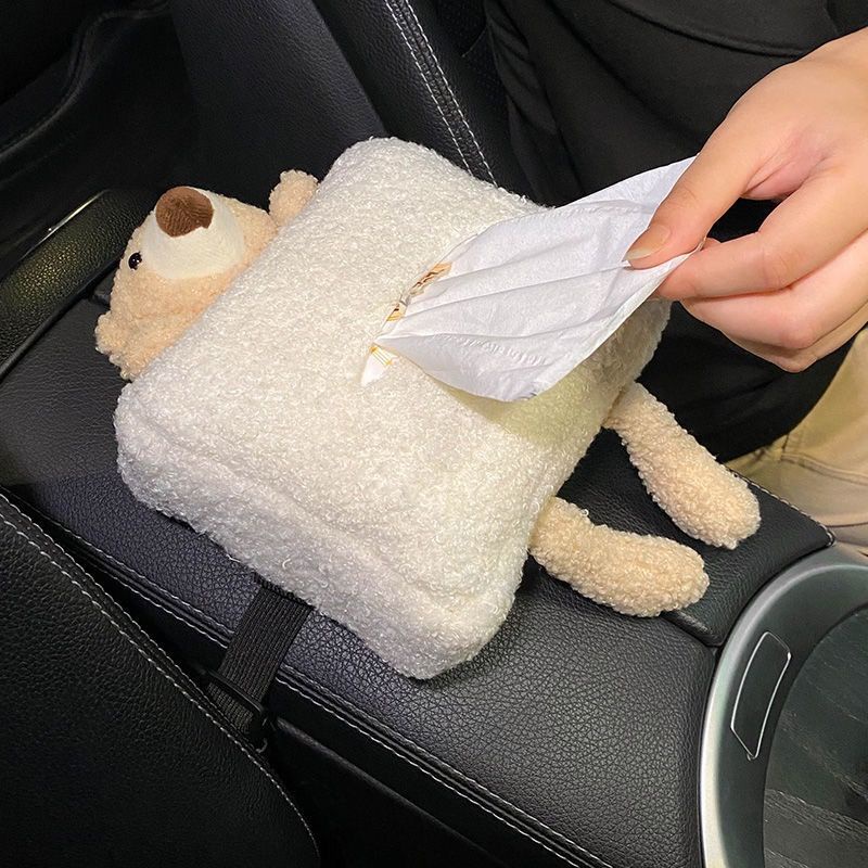 Hộp Đựng Khăn Giấy Treo Lưng Ghế Xe Hơi Trang Trí Sáng Tạo Dễ Thương