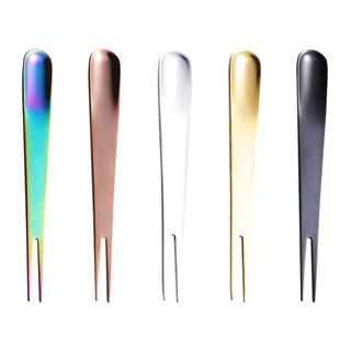 Stainless Steel Fruit Fork Ice Cream Spoon Multicolor