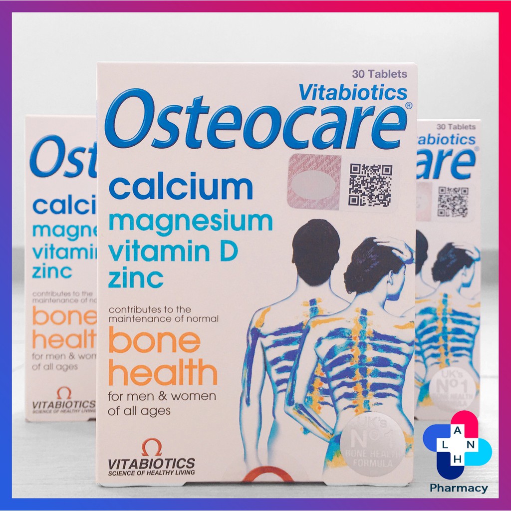 OSTEOCARE Tablets (Hàng nhập khẩu) – Đủ Canxi và đủ dưỡng chất cho xương chắc khỏe.