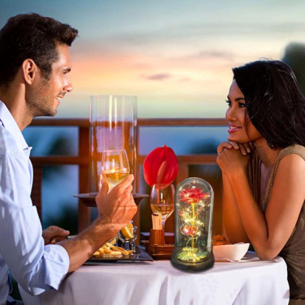 MOCHO Bó Hoa Hồng Giả Bằng Lá Nhôm Dùng Làm Quà Tặng Sinh Nhật / Giáng Sinh / Valentine
