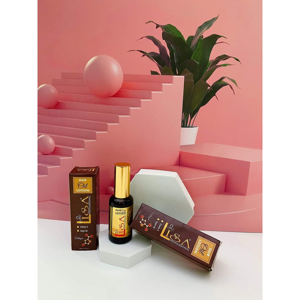 TINH DẦU serum dưỡng tóc , bóng tóc , LiSa colagen bổ sung VitaminE và Argan oil