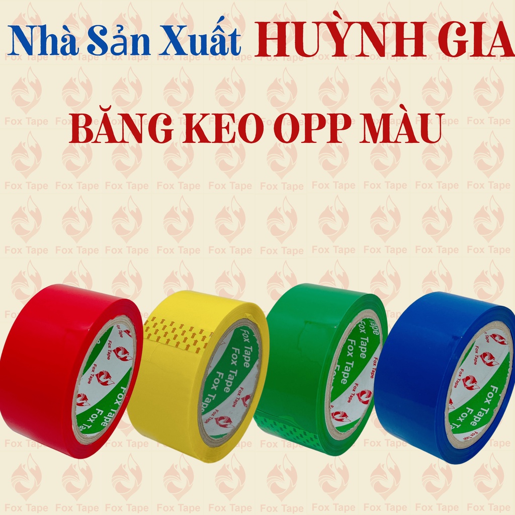 Băng Keo OPP Đủ Màu Đóng Gói Hàng Hóa