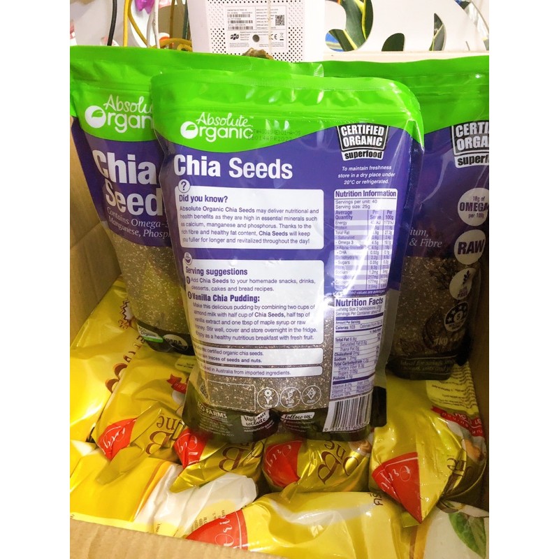 HẠT CHIA ÚC 1KG , HẠT CHIA TÍM