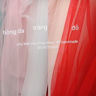 Vải voan lưới dập ly