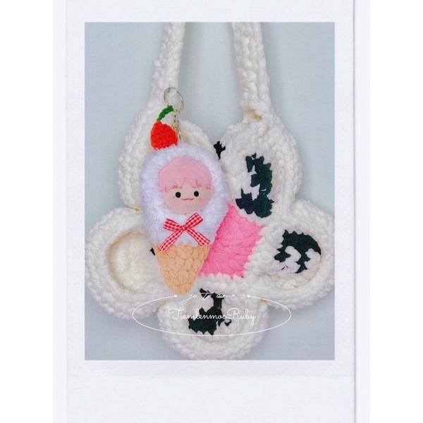 Túi ngủ que kem cho doll 10cm,15cm  nt chọn màu gửi size cho Tiệm