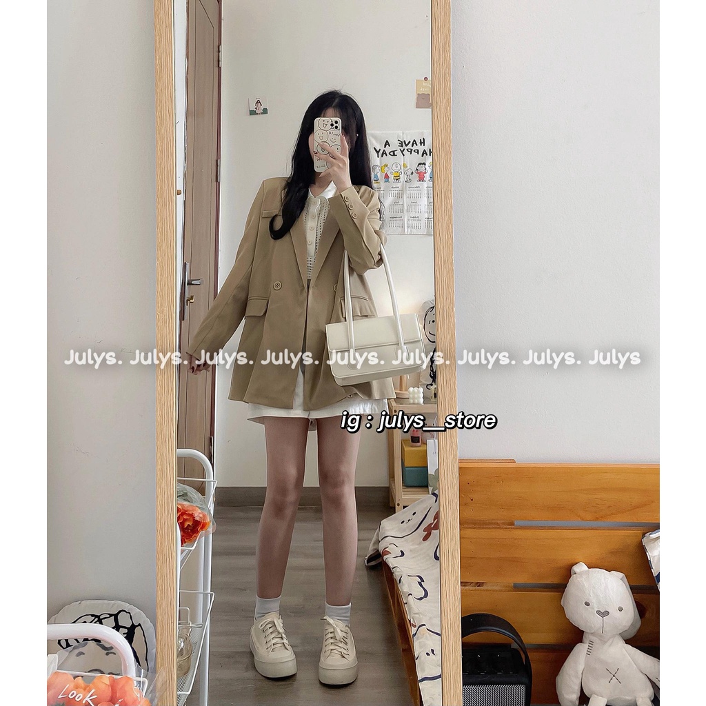 Áo blazer 2 lớp đệm vai form RỘNG (ảnh thật kèm video) | BigBuy360 - bigbuy360.vn