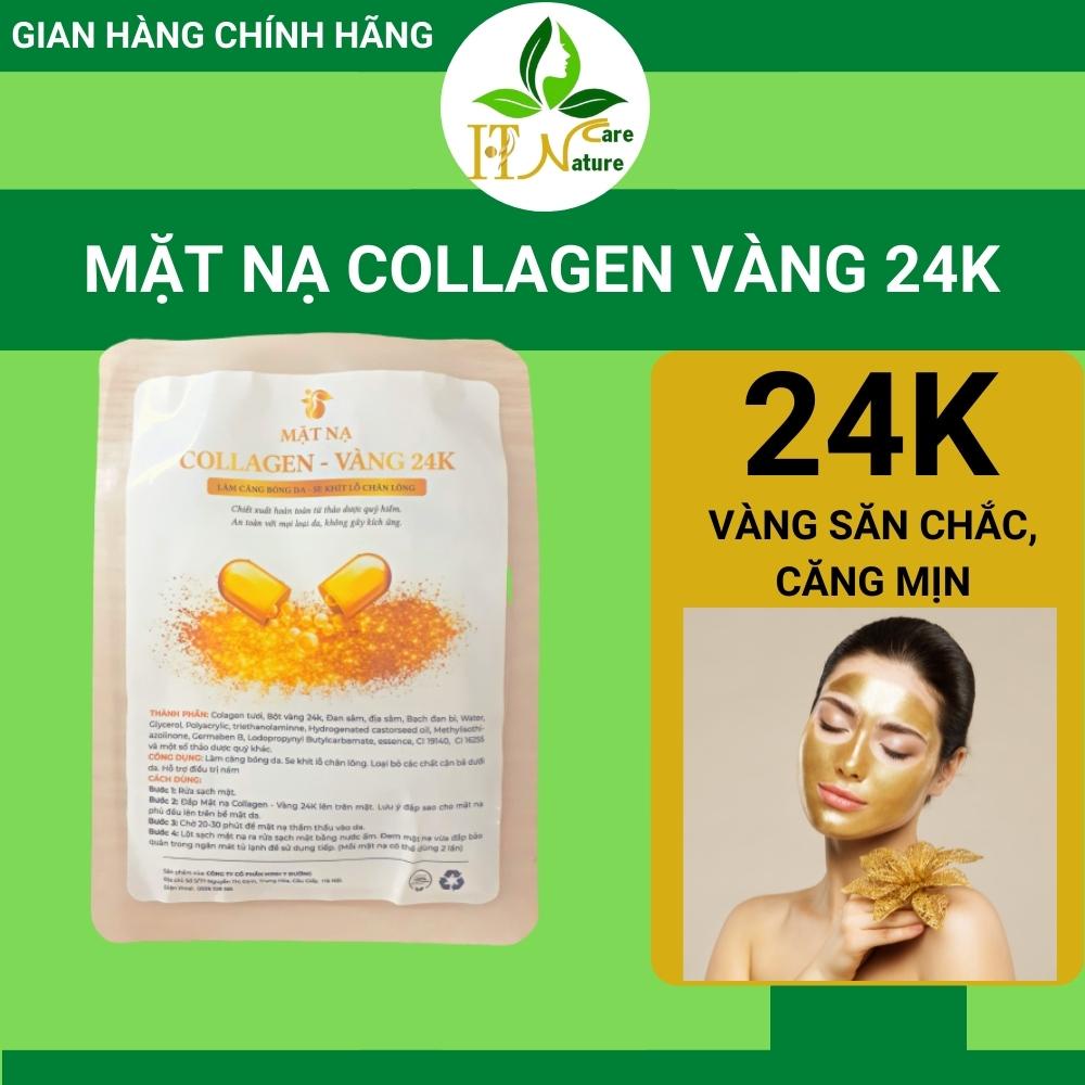 Mặt nạ collagen và.ng 24K căng bóng da HT Nature Care